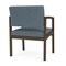 Lesro Lenox Steel Wide Guest Chair Metal Frame, Bronze, RF Serene Upholstery LS1201 - alternate 2